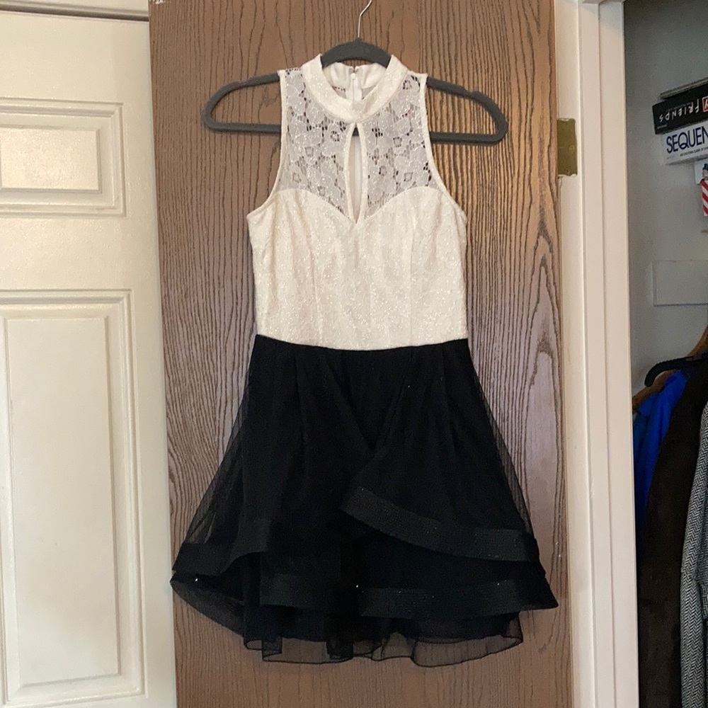 Black and White Cocktail Dress